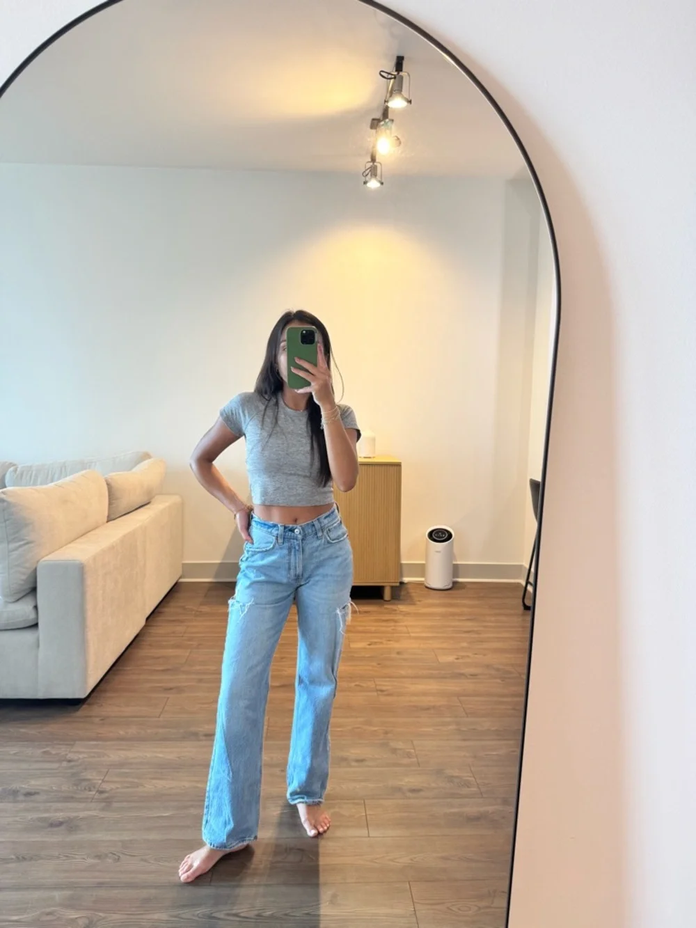 Abercrombie & Fitch Light Wash Straight-Leg Women’s Jeans - Picture 3 of 5